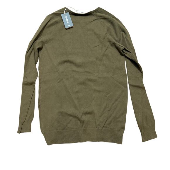 NWT TenTree Highline Cotton Acre Sweater Women’s Small Olive Night Green Cotton - Picture 2 of 5